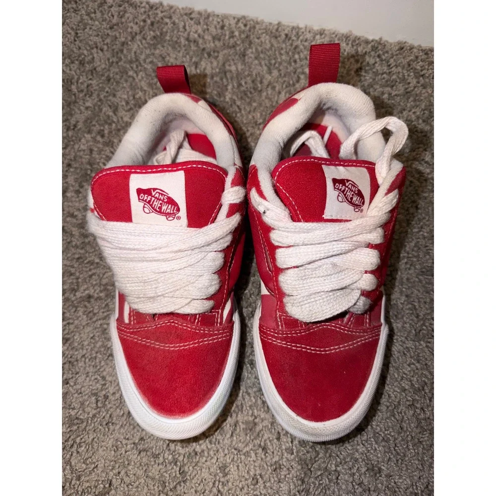 Boy vans red checkered knu Skools 4.5